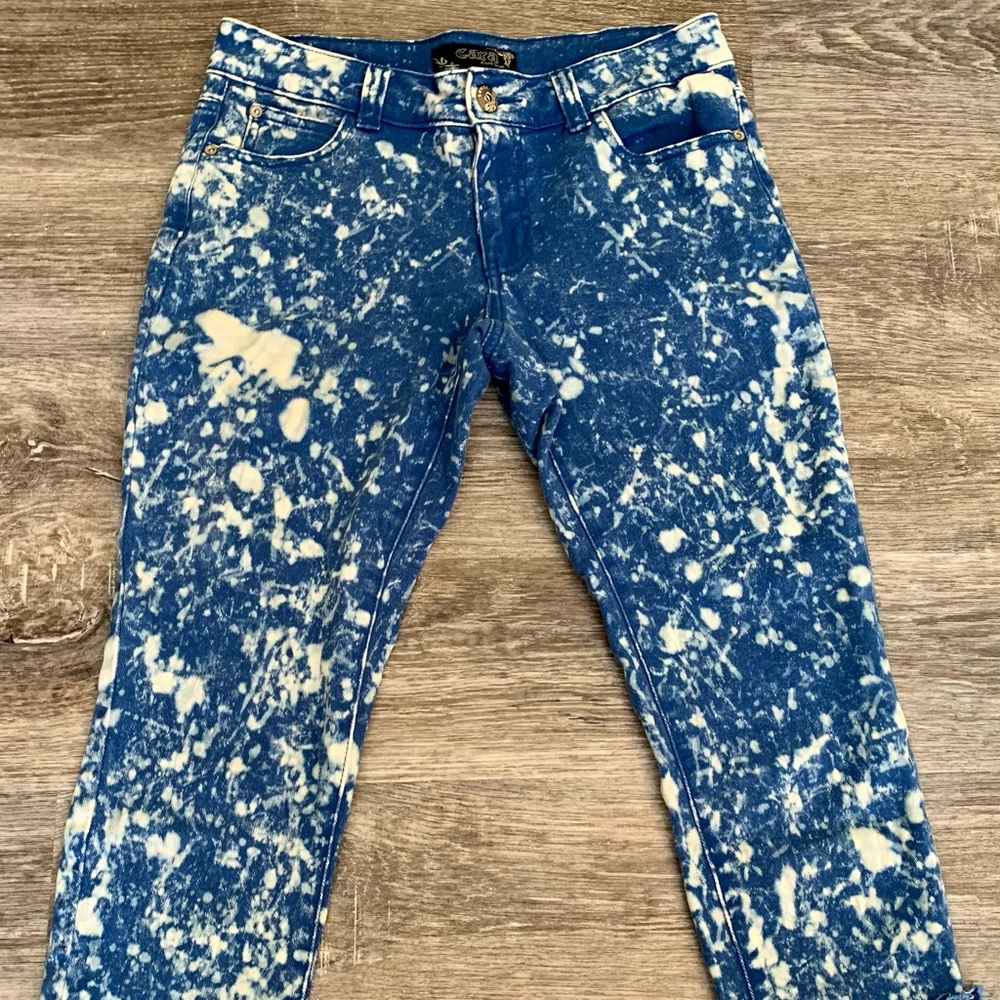 Cara cropped bleached pants